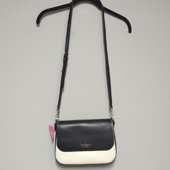 kate spade Handbags - NWT Kate Spade Black and White Crossbody Bag